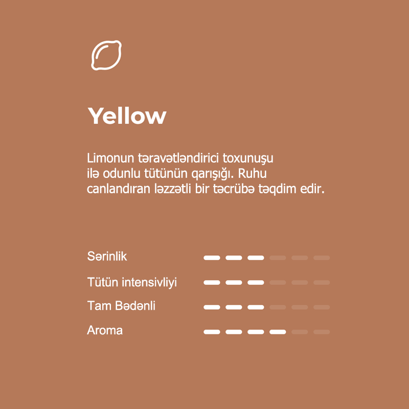 FARSTAR Tütün Çubuqları - Yellow Dad